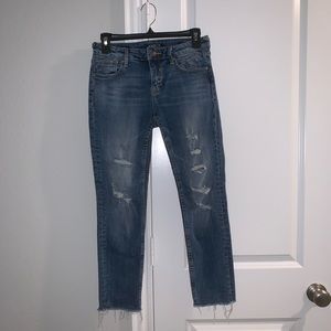 Vigoss “Chelsea” Ripped Skinny Crop Jeans